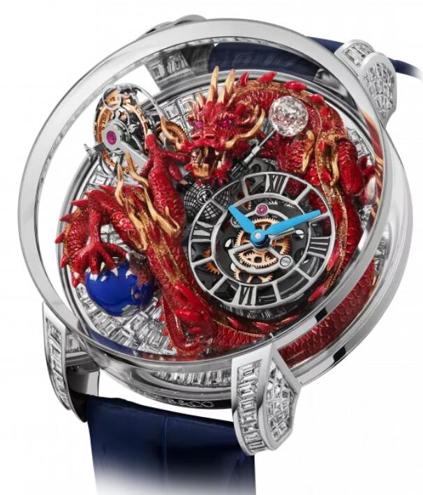 Jacob & Co Replica watch ASTRONOMIA ART RED DRAGON BAGUETTE AT812.30.DR.AB.ABALA